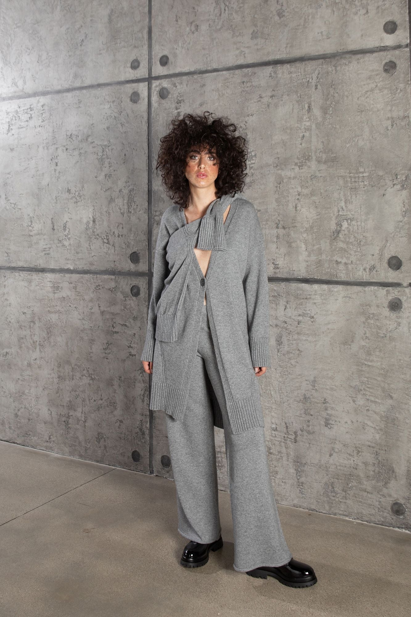 Cardigan lungo misto cashmere